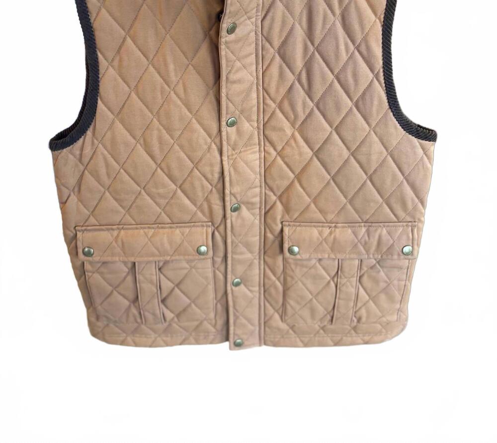NEW SOUTHERN POINT CO. men's heritage quilted vest in tobacco